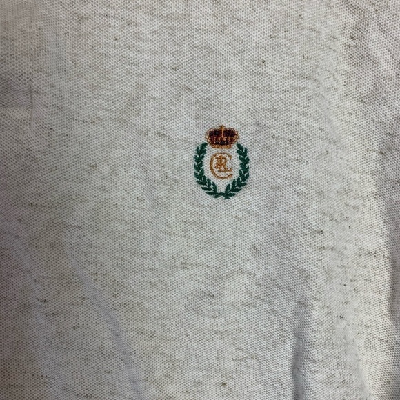 Chaps Ralph Lauren Cotton Linen Blend Polo T-Shirt Size Large - Picture 8 of 9